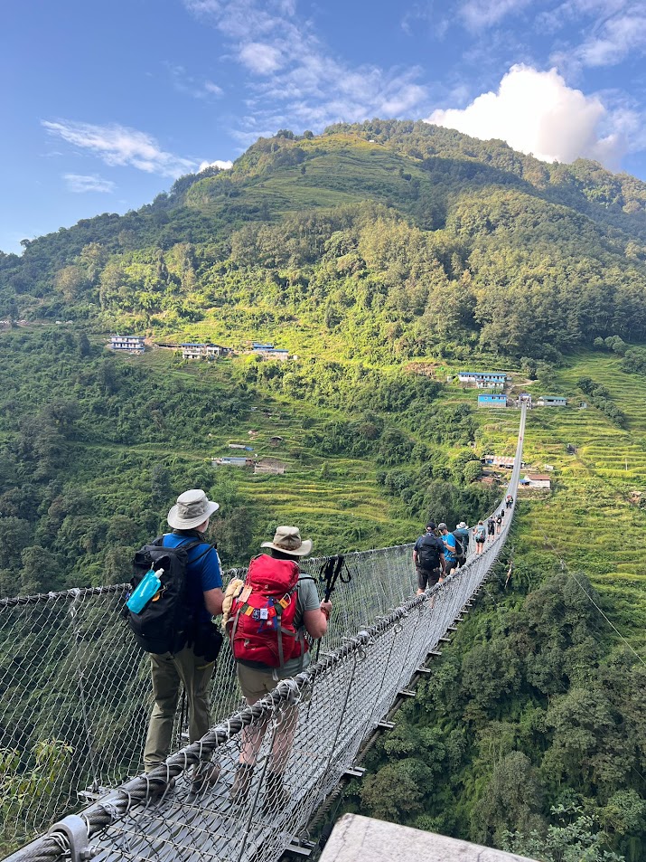Bridge on Annapurna Trail.
