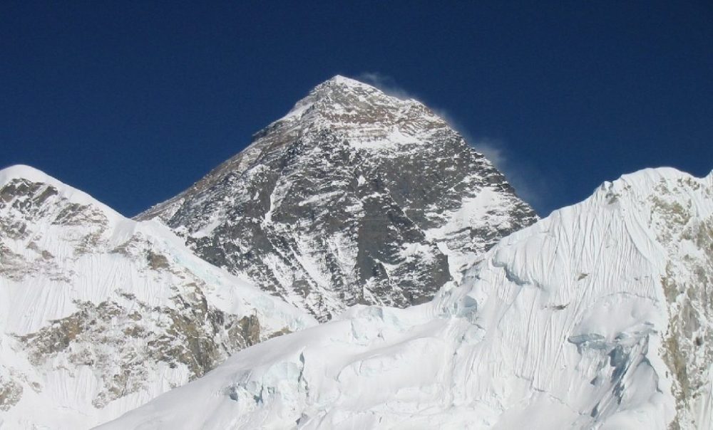 Mount Everest - the highest peak in the world and one of the Seven Summits